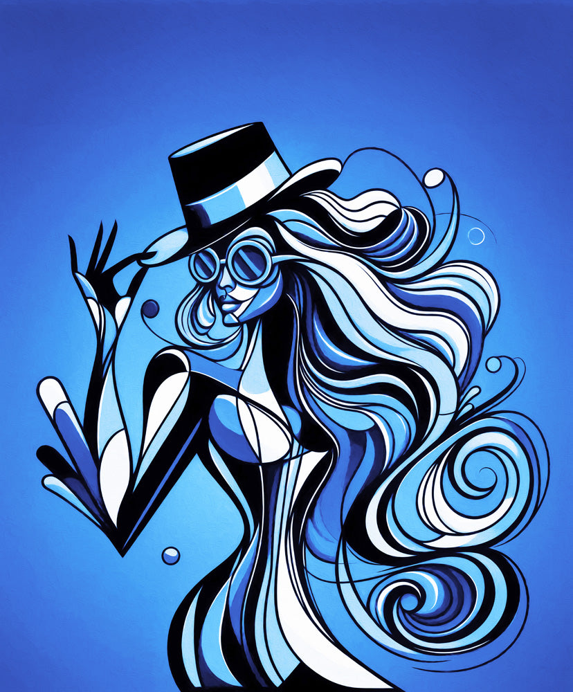 Viva La Diva: Where Moonlight Dances in Shades of Sapphire