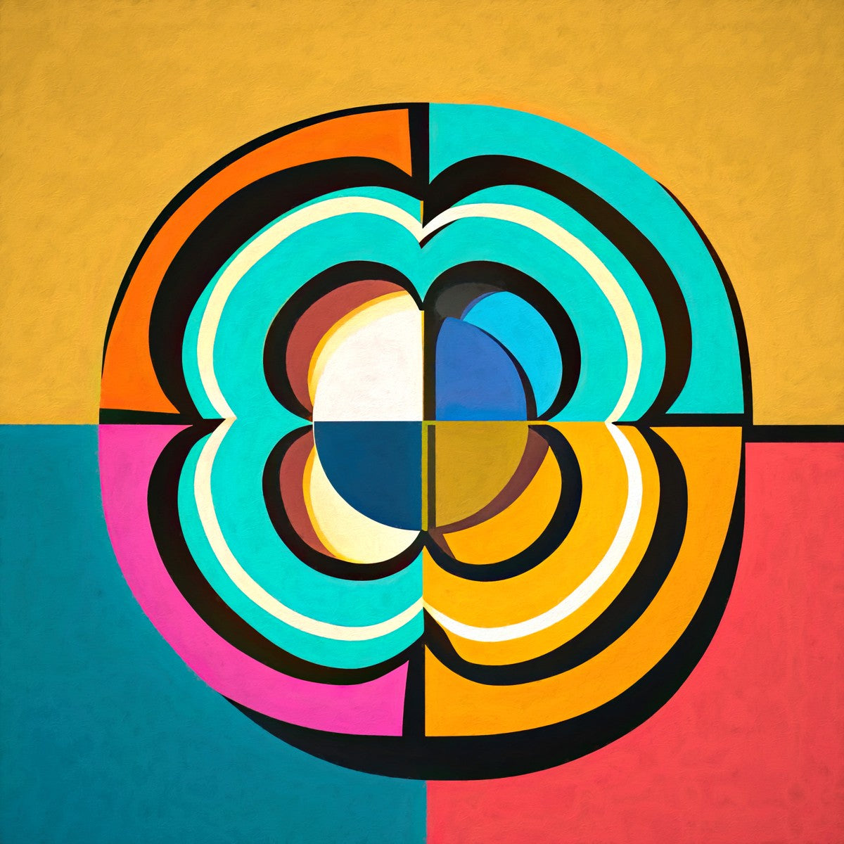 Mesmerising Dimensions: Dive into a World of Vibrant Abstraction