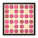 Retro Rhapsody Framed Canvas