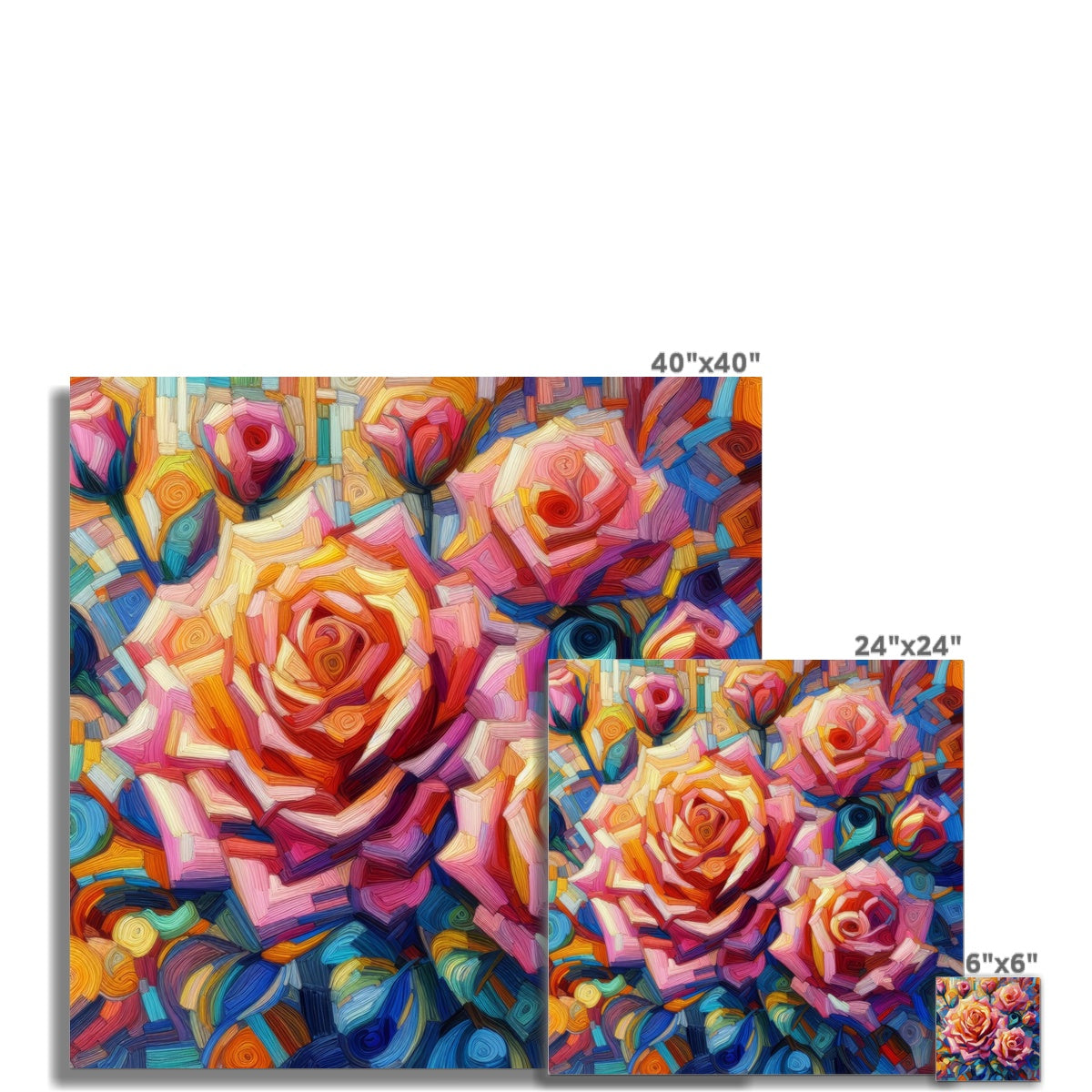 Roses Reimagined Wall Art Poster