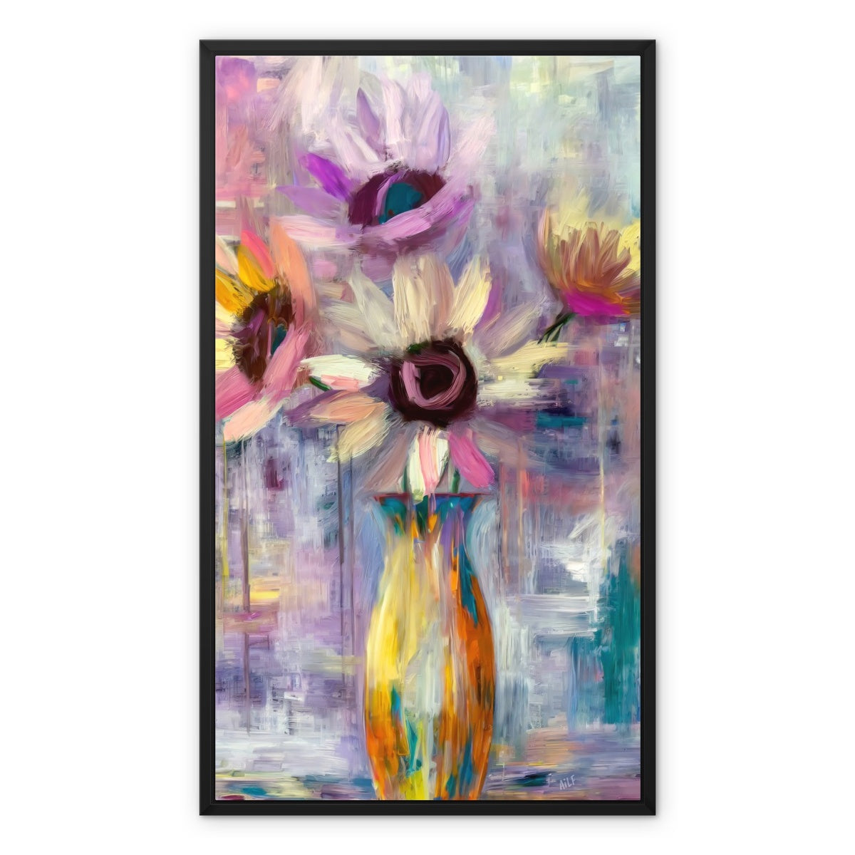 Abstract Blooms #05 Framed Canvas