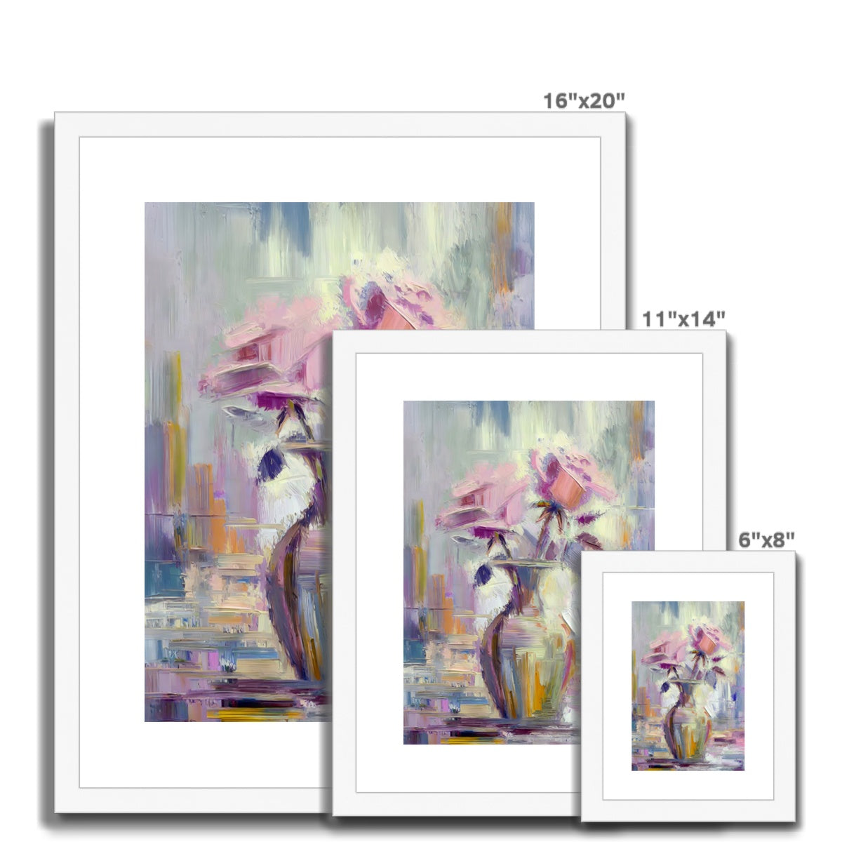 Abstract Blooms #08 Framed & Mounted Print