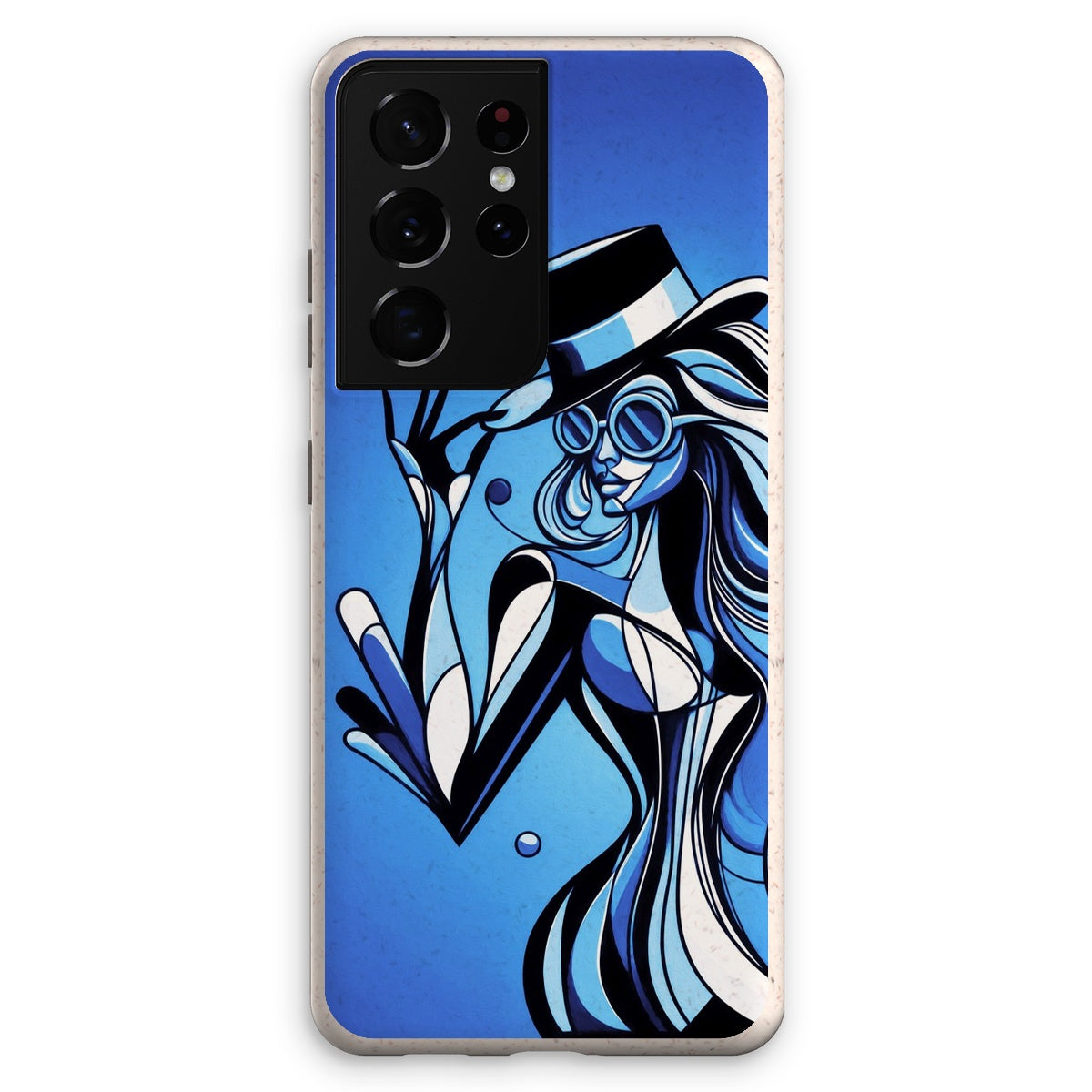 Viva La Diva: Where Moonlight Dances in Shades of Sapphire Eco Phone Case
