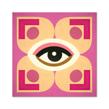 Eye of Harmony: Where Realism Meets Geometric Dreamscapes Wall Art Poster