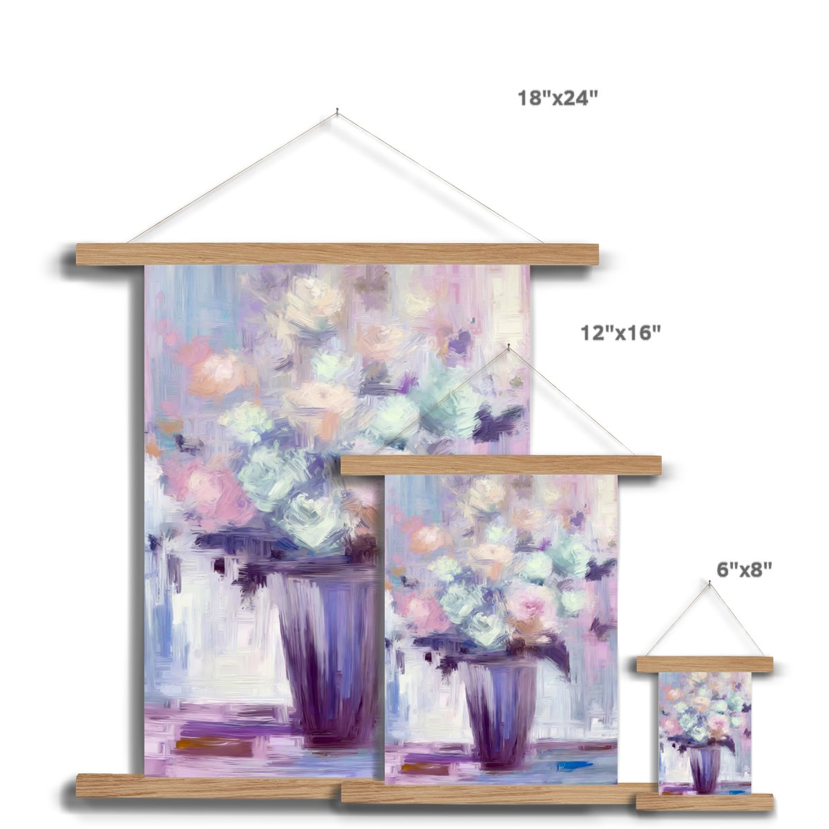 Abstract Blooms #11 Fine Art Print with Hanger