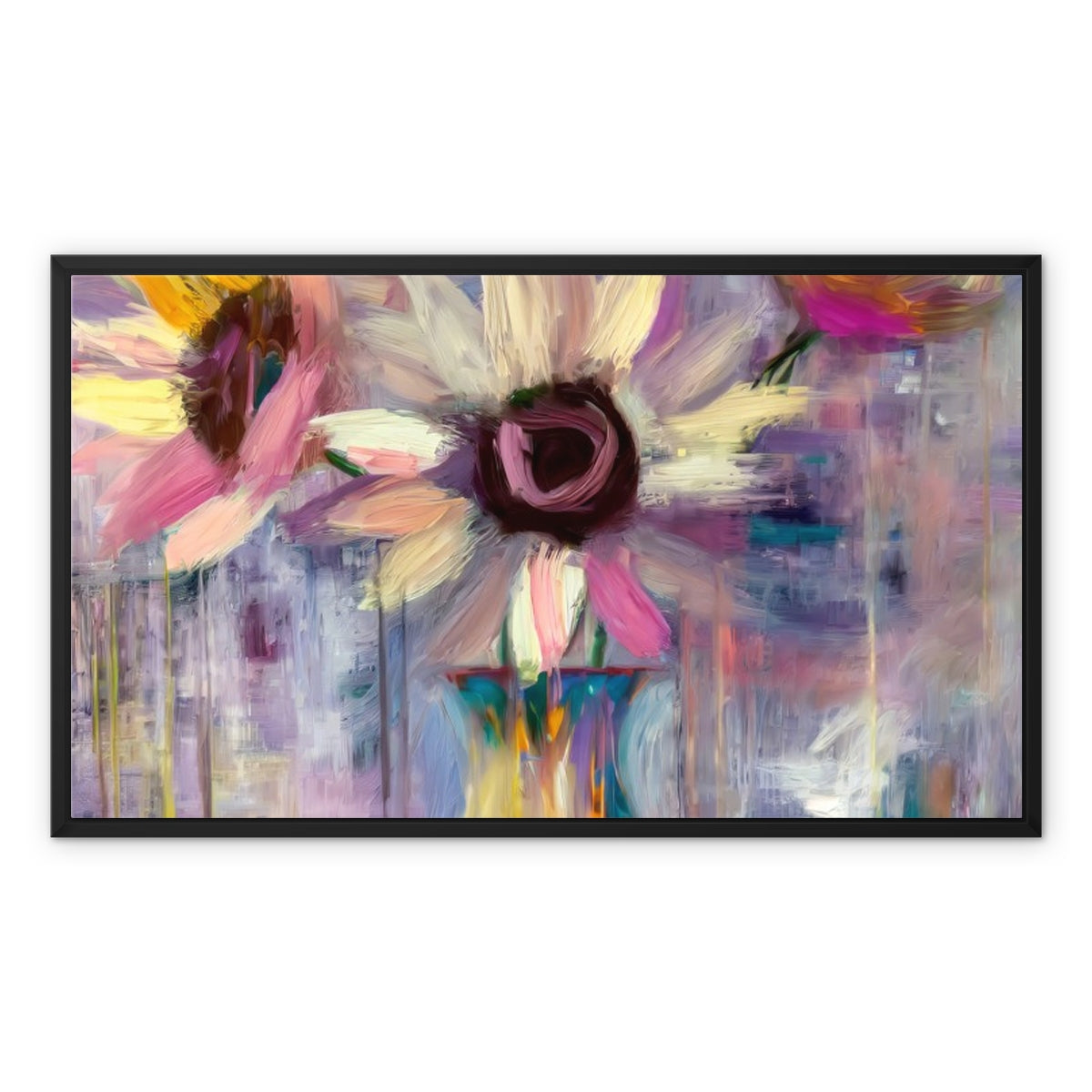 Abstract Blooms #05 Framed Canvas