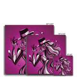 Viva La Diva: Where Amethyst Dreams Dance in a Symphony of Purples Eco Canvas