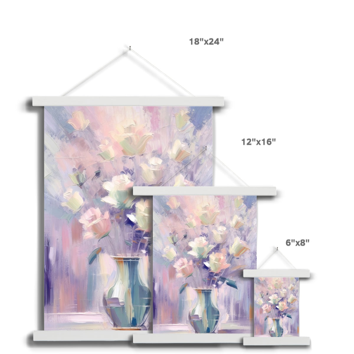 Abstract Blooms #13 Fine Art Print with Hanger