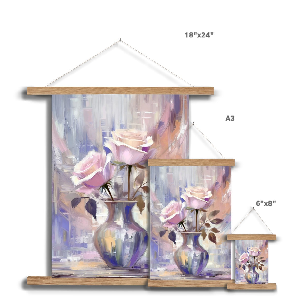 Abstract Blooms #06 Fine Art Print with Hanger