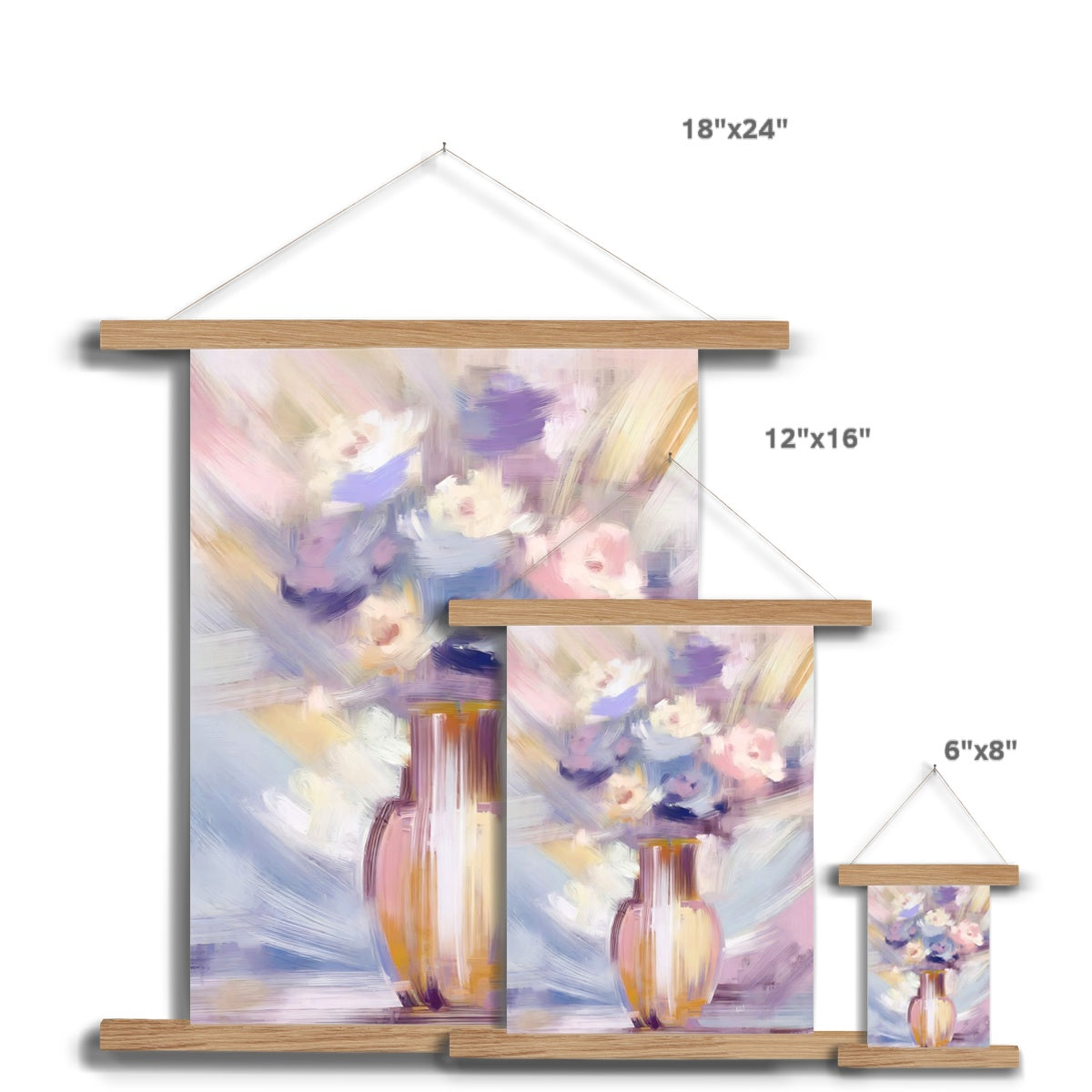 Abstract Blooms #16 Fine Art Print with Hanger