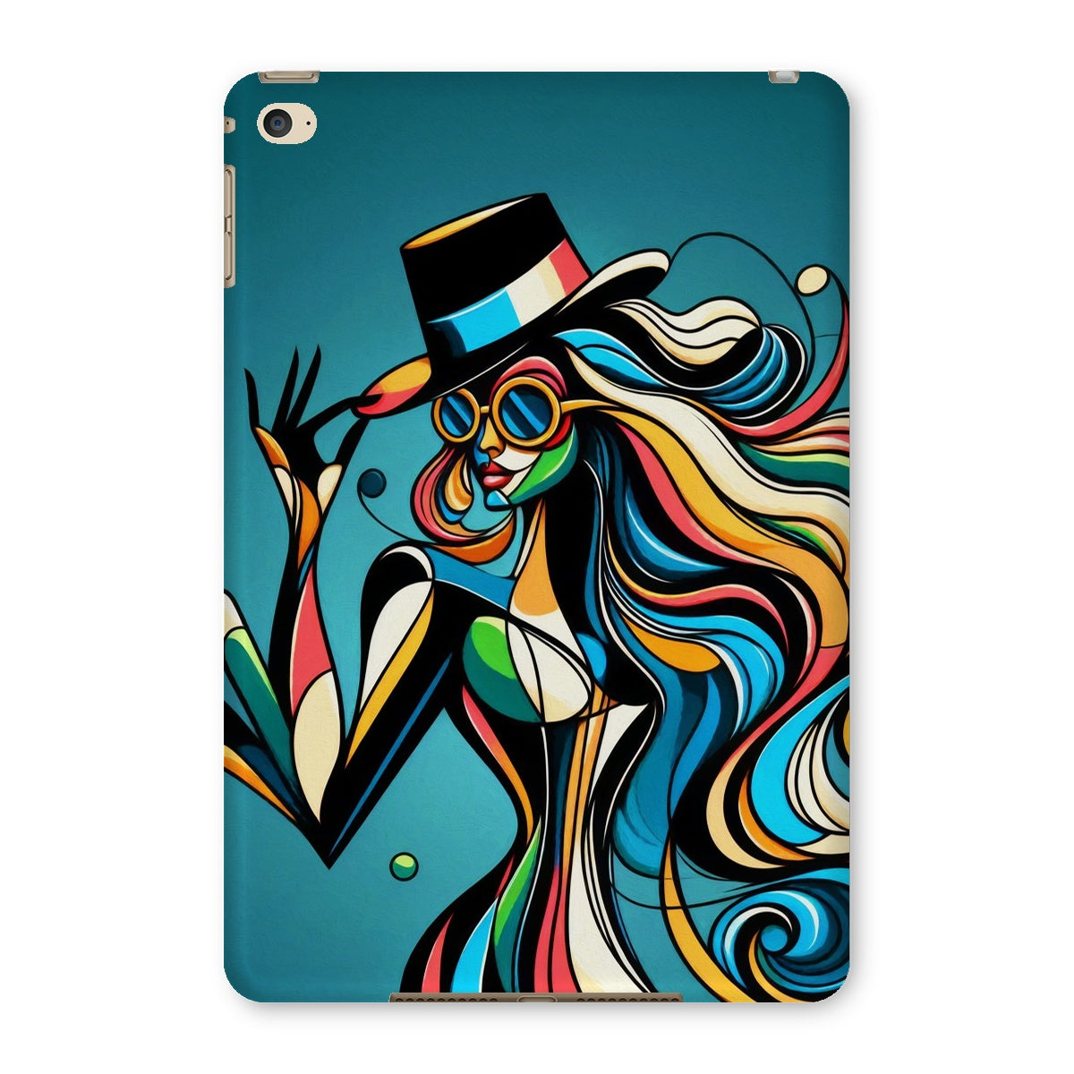 Viva La Diva: Where Confidence Meets Abstract Whirl Tablet Cases