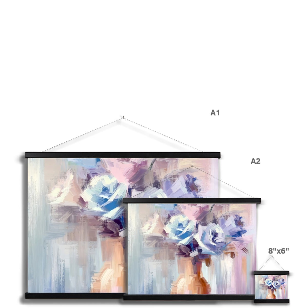Abstract Blooms #18 Fine Art Print with Hanger