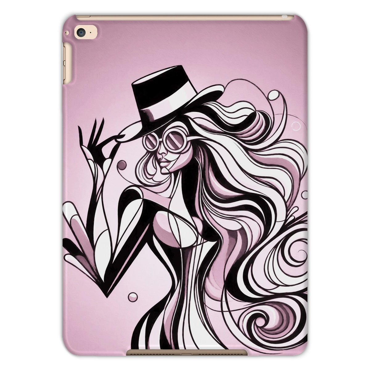 Viva La Diva: A Ballet of Blush and Boldness Against Rose-Colored Skies Tablet Cases