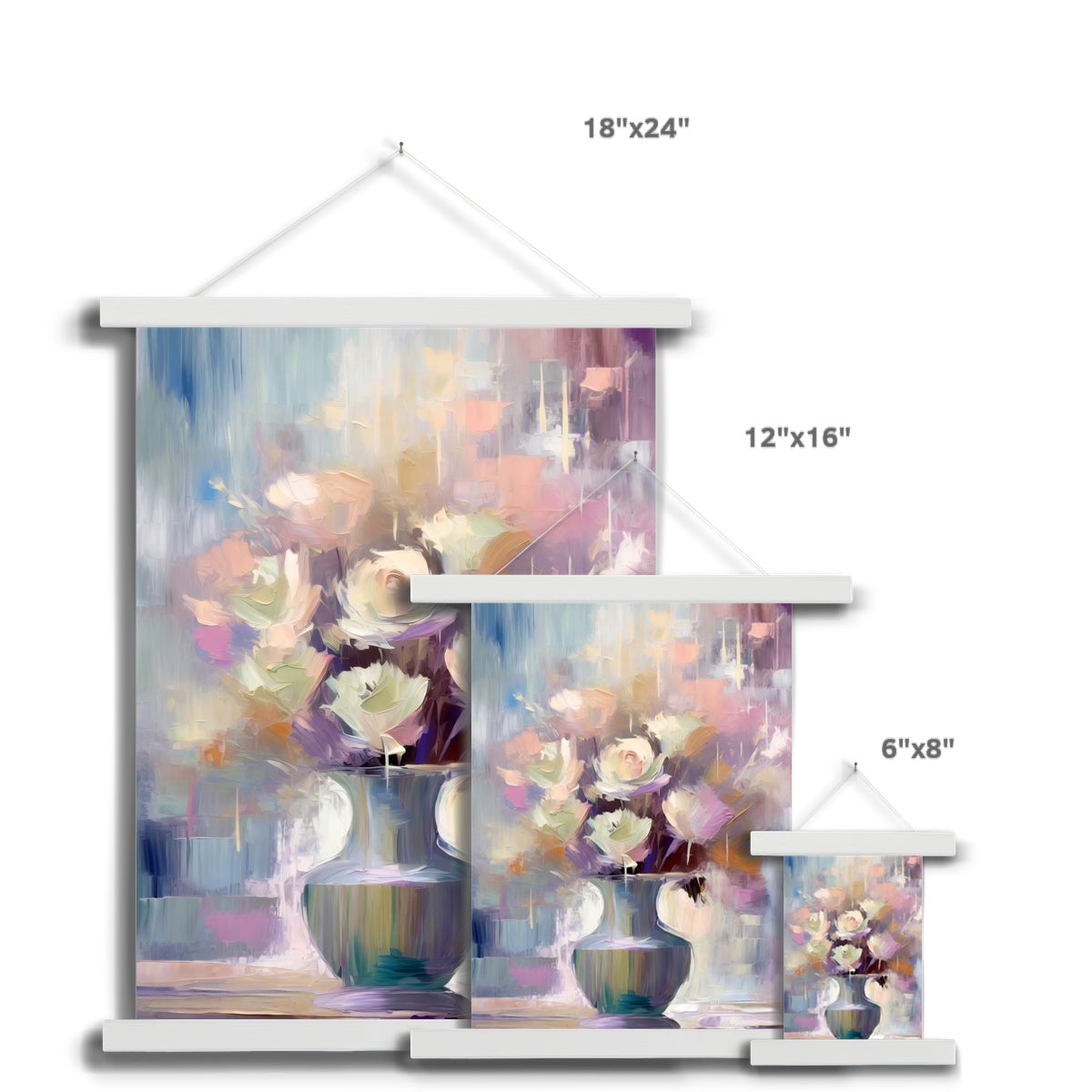 Abstract Blooms #12 Fine Art Print with Hanger
