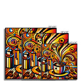 Caffeinated Cityscape Wall Art Poster