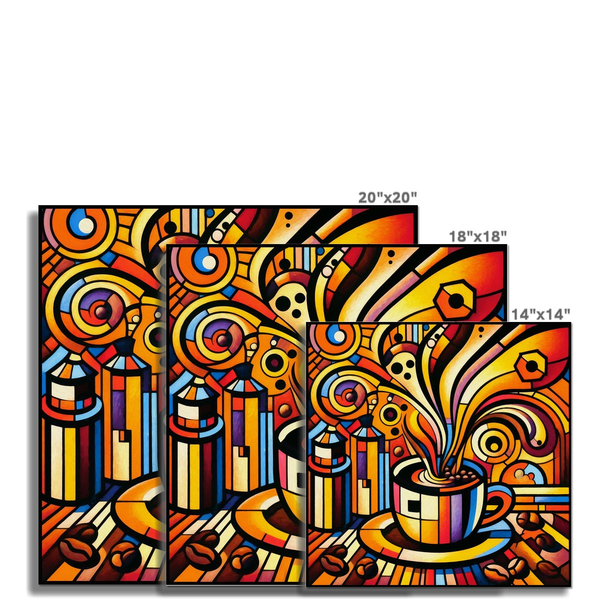 Caffeinated Cityscape Wall Art Poster