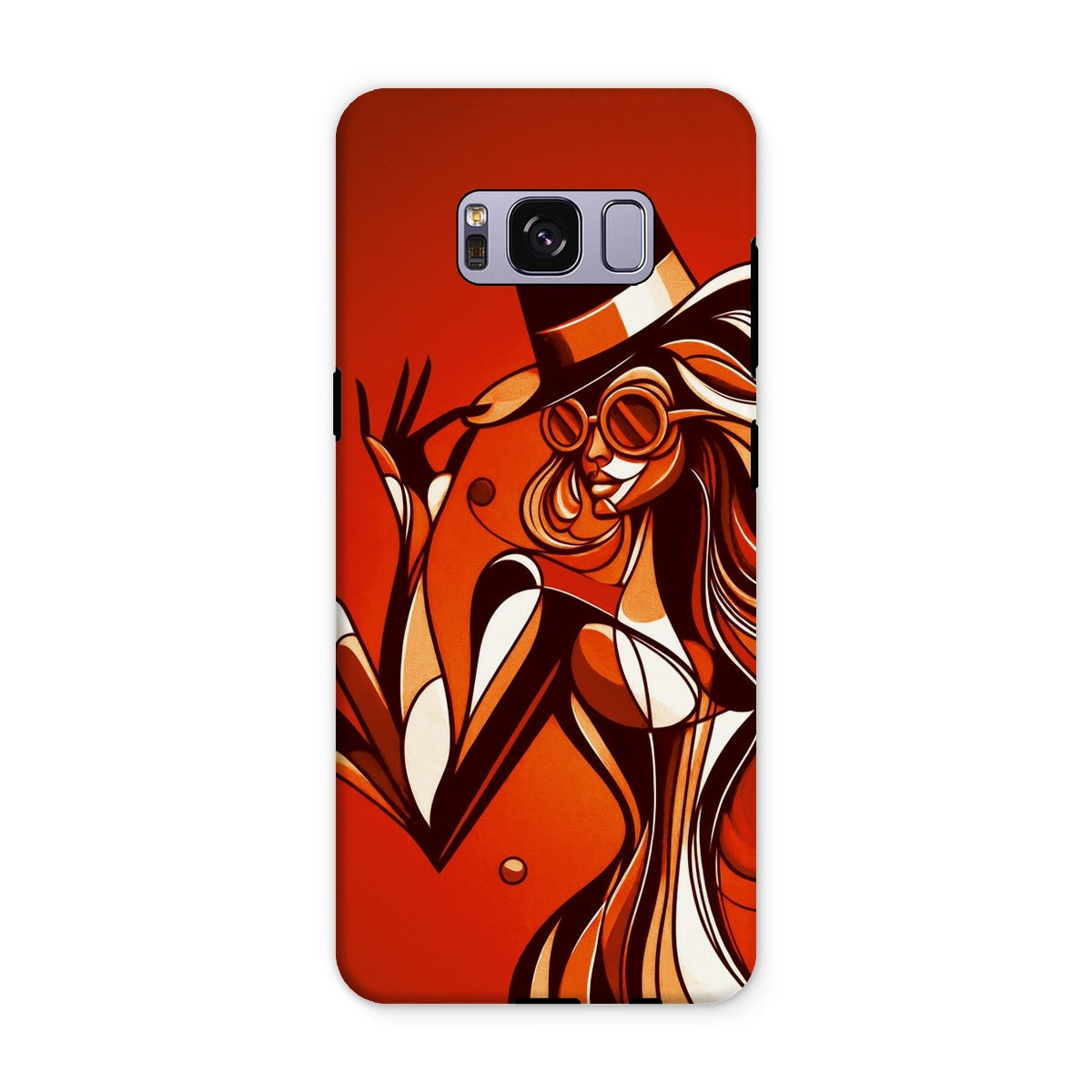 Viva La Diva: Where Confidence Dances in Shades of Oranges and Reds Tough Phone Case