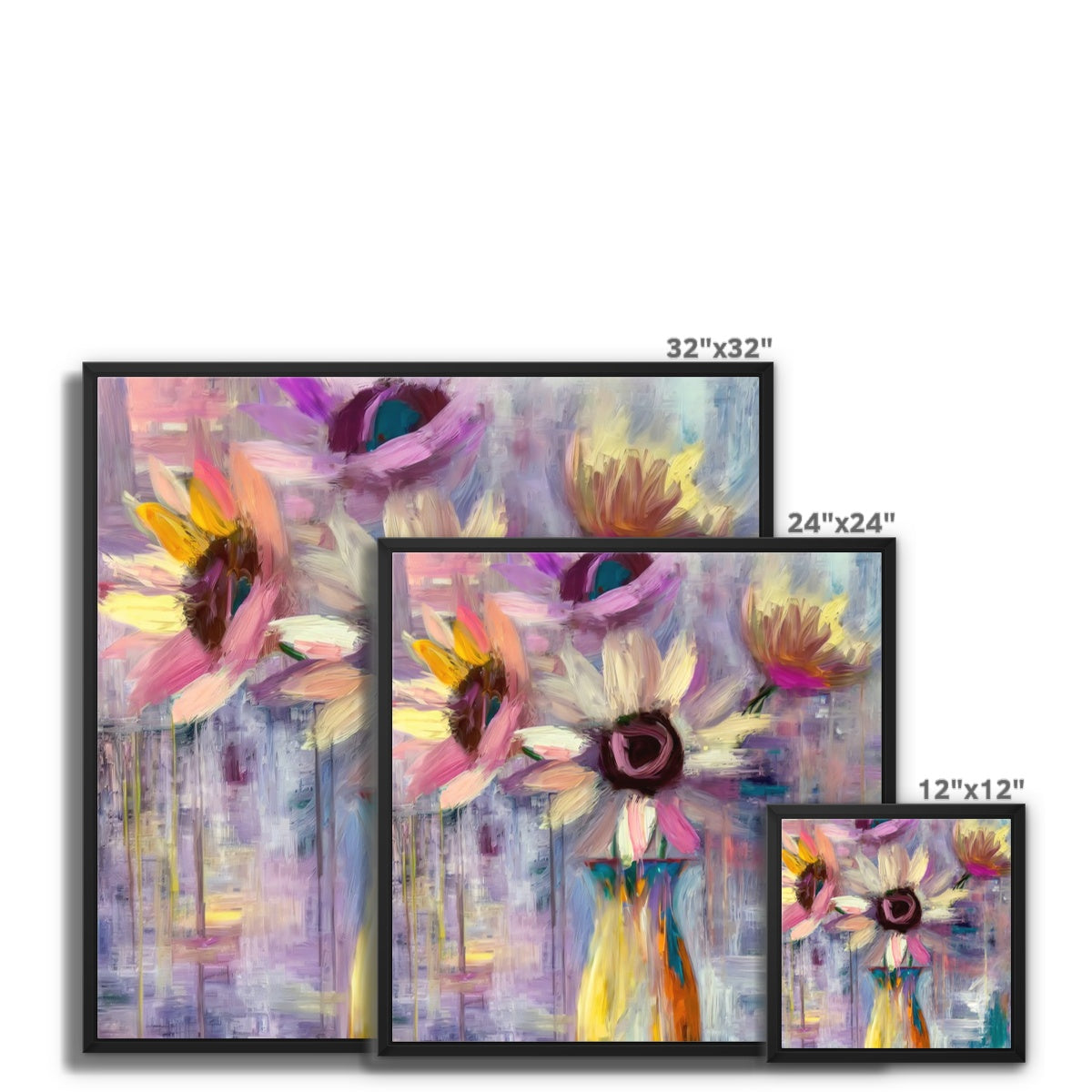Abstract Blooms #05 Framed Canvas
