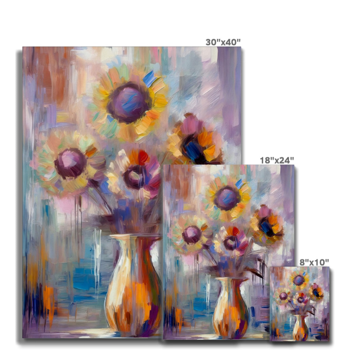 Abstract Blooms #01 Canvas