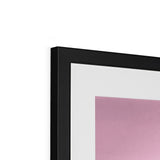 Viva La Diva: A Ballet of Blush and Boldness Against Rose-Colored Skies Framed & Mounted Print