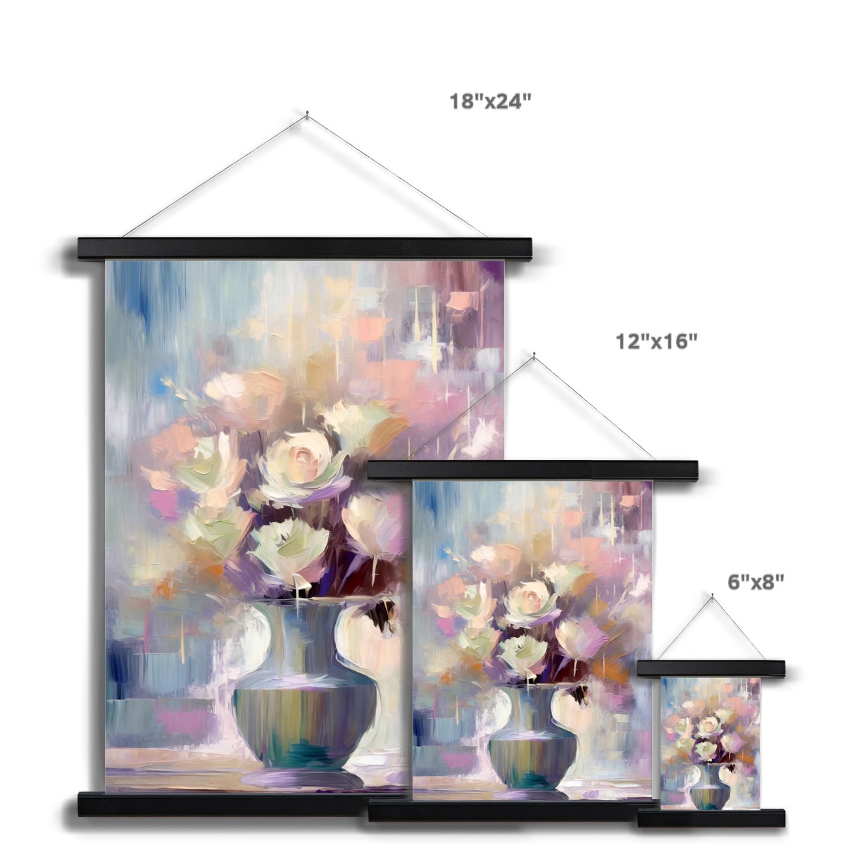 Abstract Blooms #12 Fine Art Print with Hanger