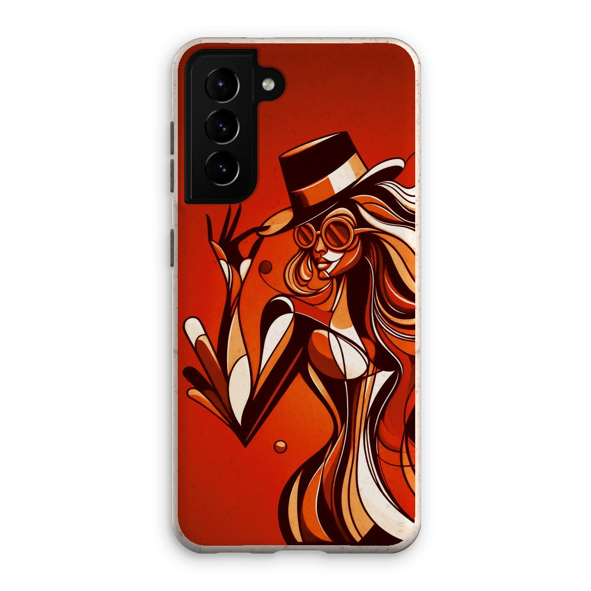 Viva La Diva: Where Confidence Dances in Shades of Oranges and Reds Eco Phone Case