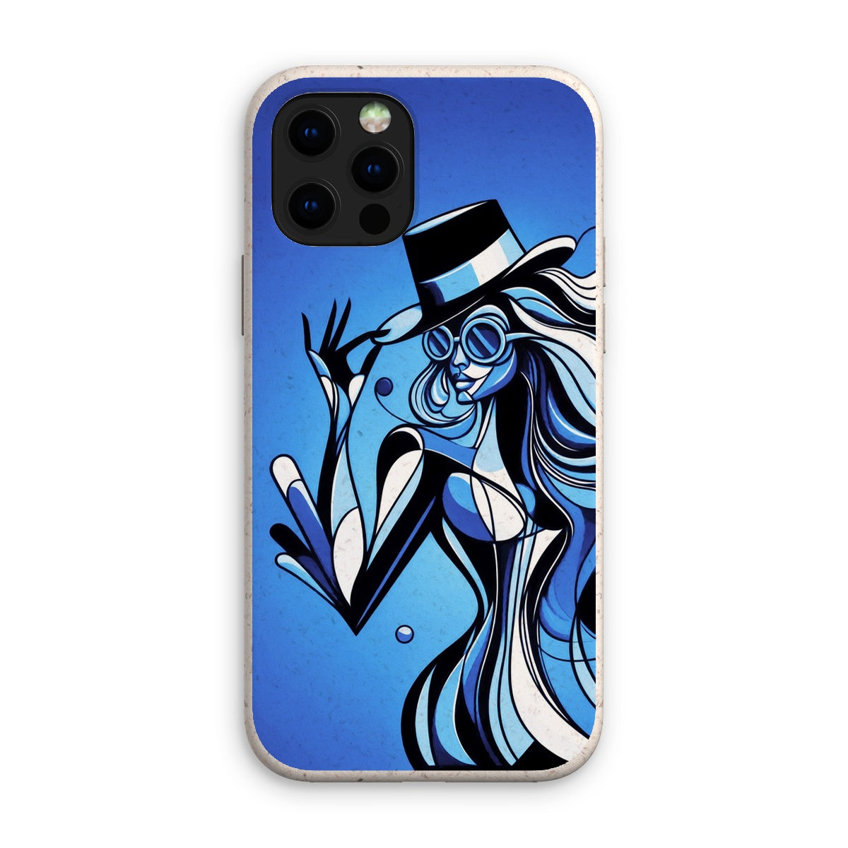 Viva La Diva: Where Moonlight Dances in Shades of Sapphire Eco Phone Case