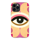 Eye of Harmony: Where Realism Meets Geometric Dreamscapes Tough Phone Case
