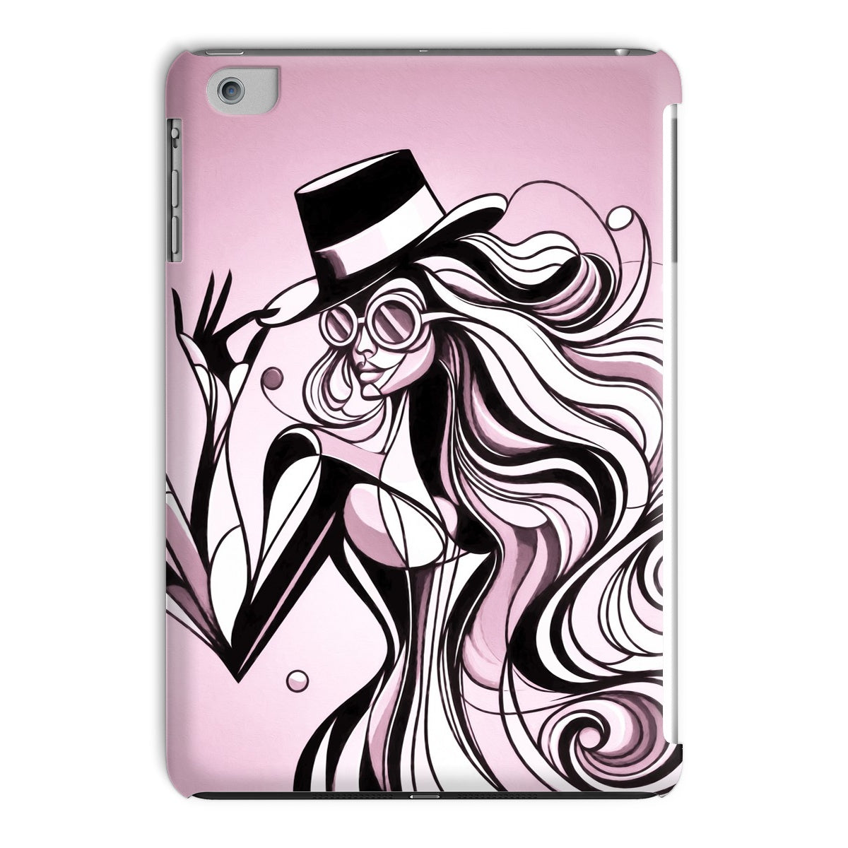Viva La Diva: A Ballet of Blush and Boldness Against Rose-Colored Skies Tablet Cases