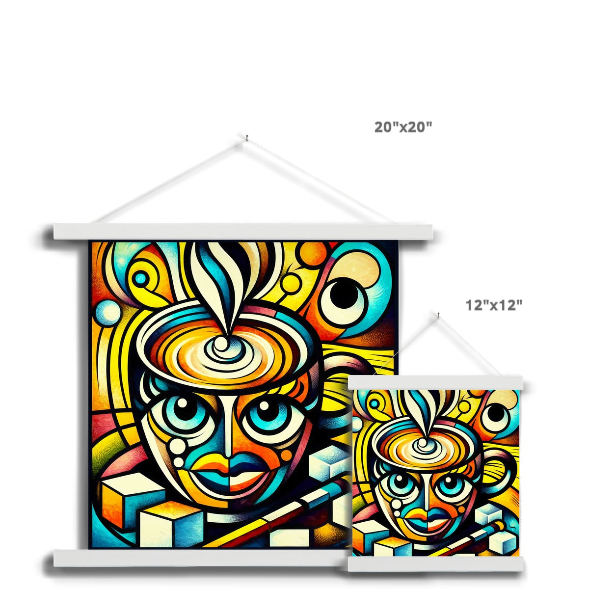 Geometric Java Fine Art Print with Hanger
