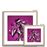 Viva La Diva: Where Amethyst Dreams Dance in a Symphony of Purples Framed & Mounted Print