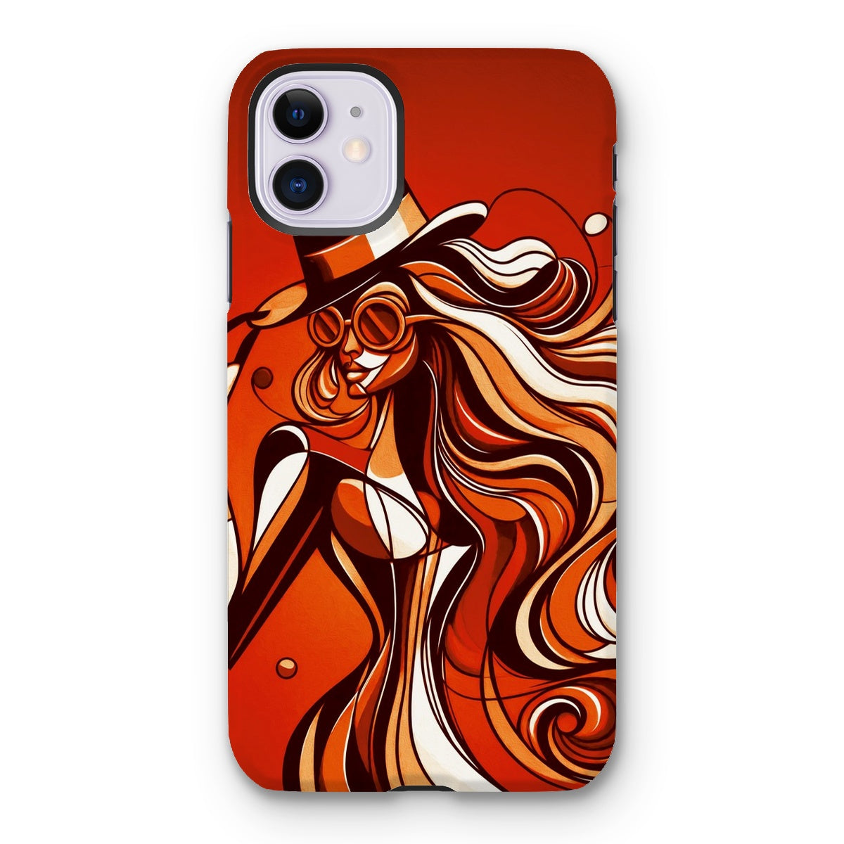 Viva La Diva: Where Confidence Dances in Shades of Oranges and Reds Tough Phone Case