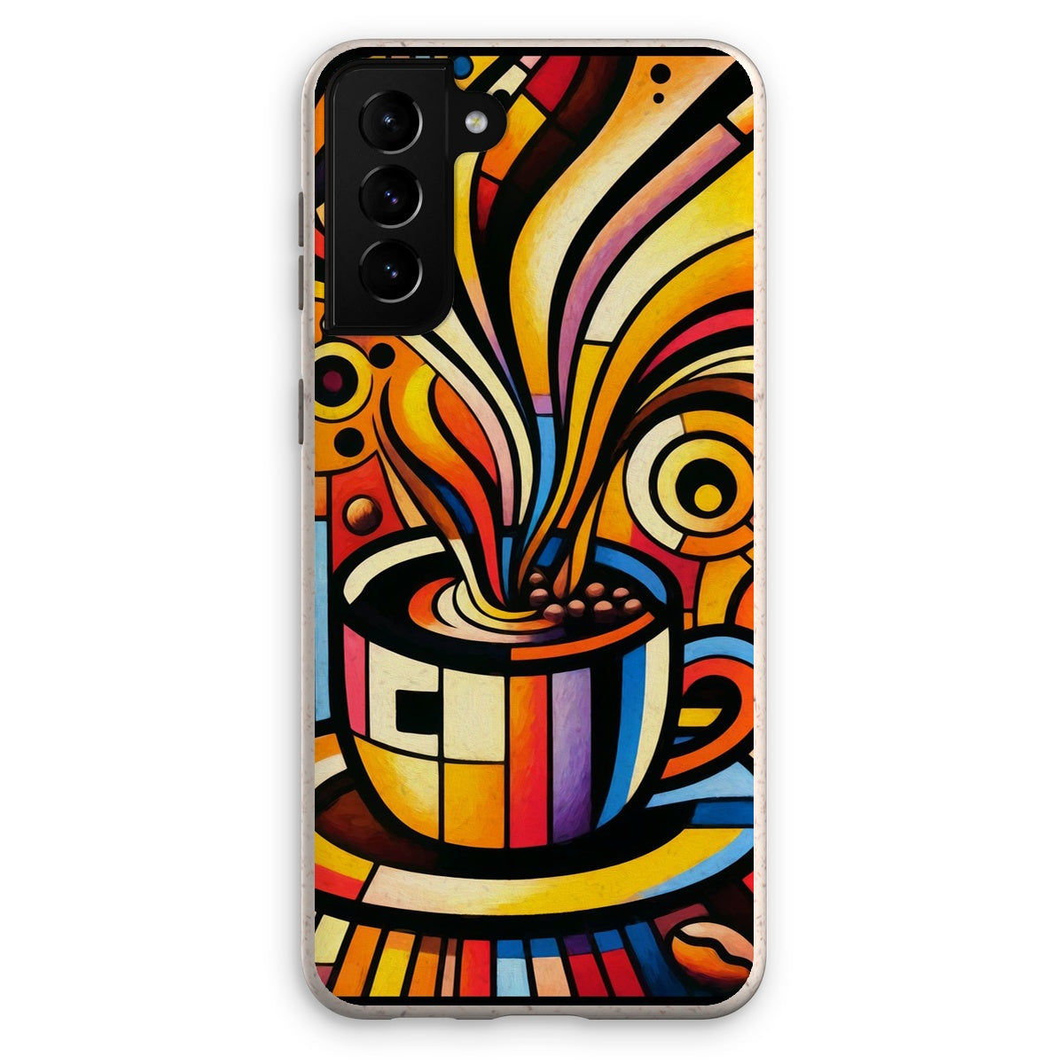 Caffeinated Cityscape Eco Phone Case