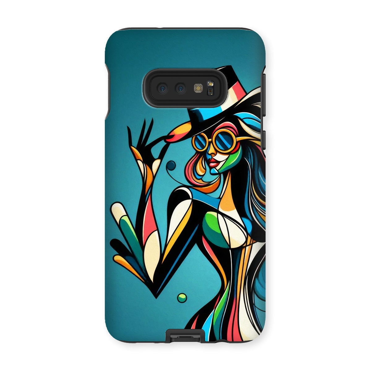 Viva La Diva: Where Confidence Meets Abstract Whirl Tough Phone Case