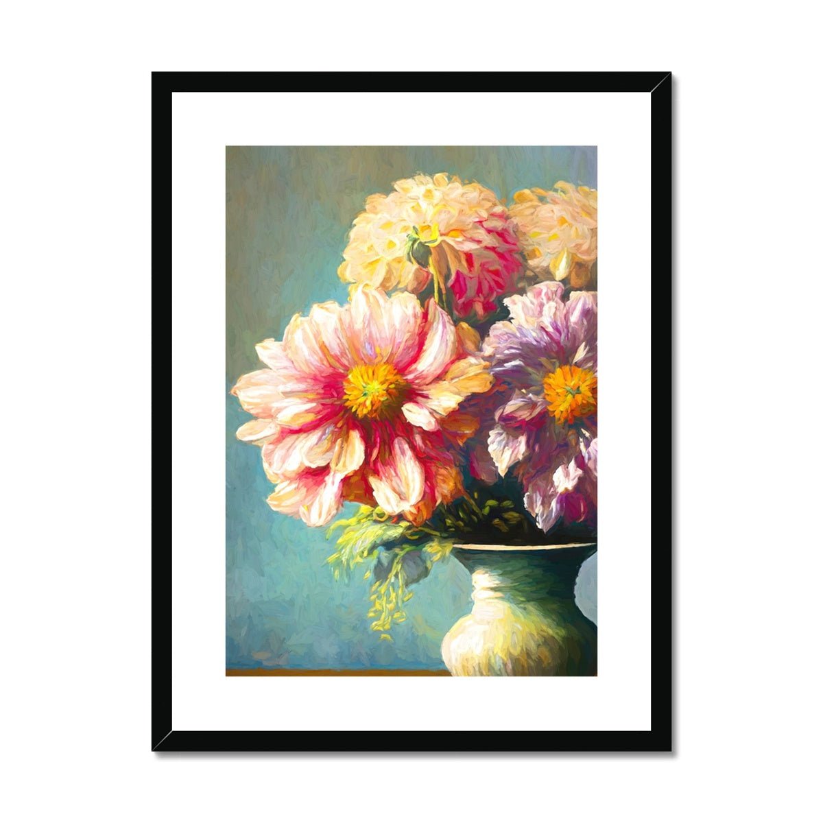 A Burst of Colour: Immerse Yourself in Floral Joy Framed & Mounted Print