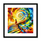 Spiral Staircase Framed & Mounted Print