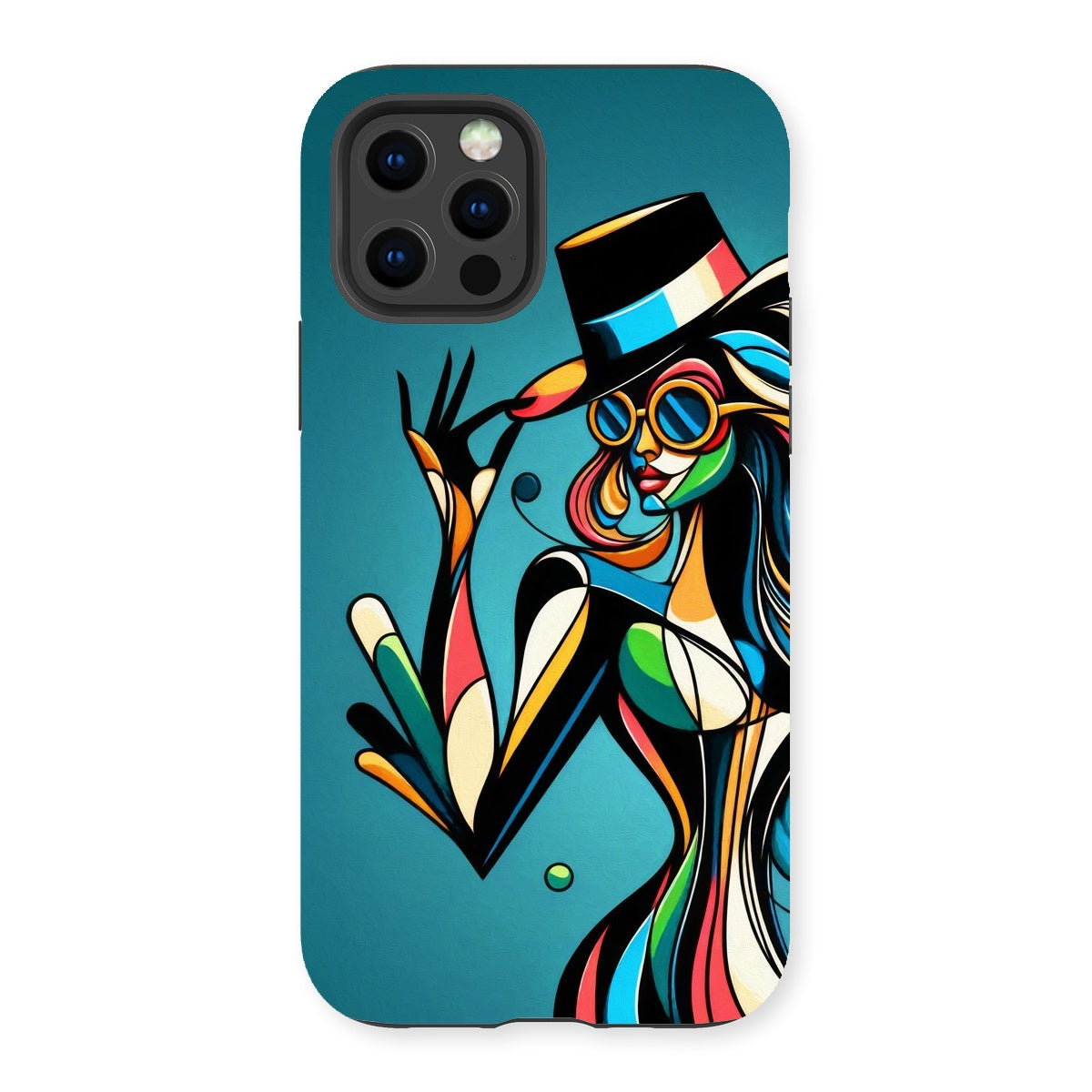 Viva La Diva: Where Confidence Meets Abstract Whirl Tough Phone Case
