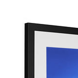 Viva La Diva: Where Moonlight Dances in Shades of Sapphire Framed & Mounted Print