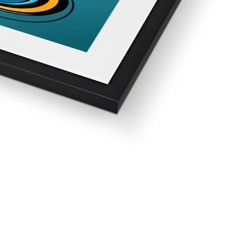 Viva La Diva: Where Confidence Meets Abstract Whirl Framed & Mounted Print