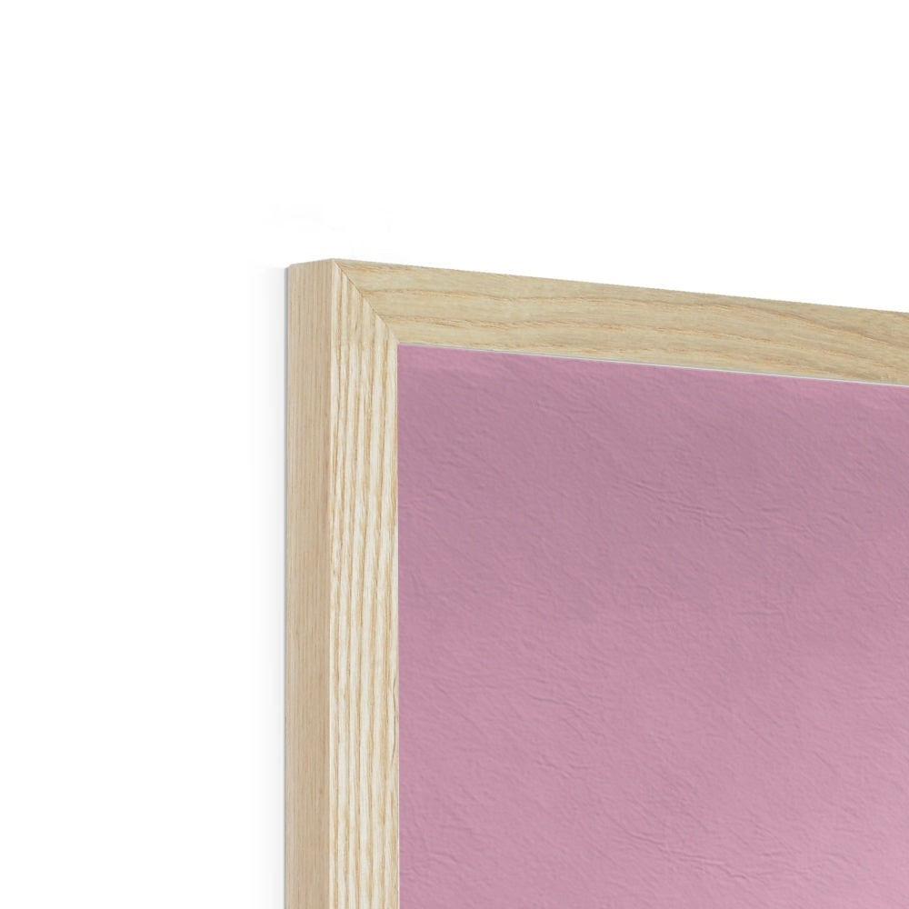 Viva La Diva: A Ballet of Blush and Boldness Against Rose-Colored Skies Budget Framed Poster