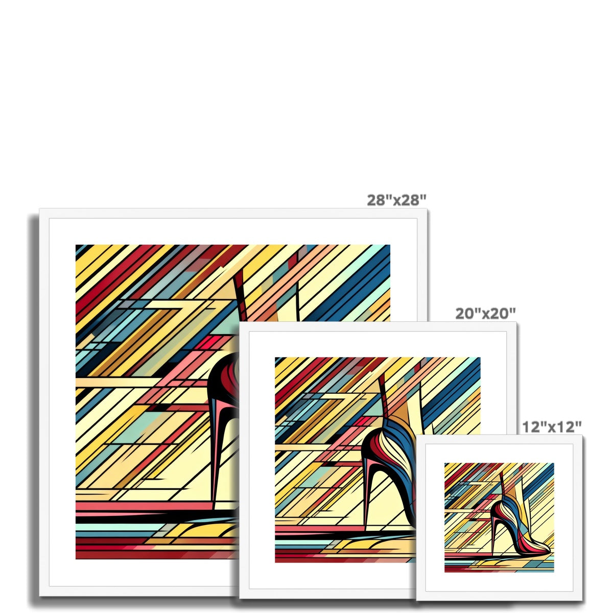 Iconic Heel Framed & Mounted Print