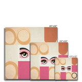 Whispers of Serenity: Where Eyes Meet Abstract Harmony Canvas