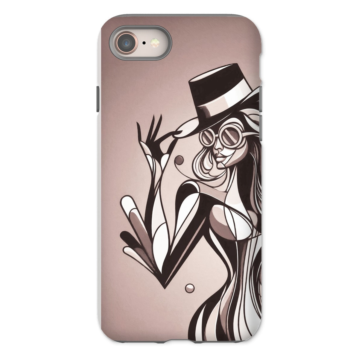 Viva La Diva: Where Earth Tones Whisper Confidence Tough Phone Case