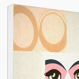 Whispers of Serenity: Where Eyes Meet Abstract Harmony Eco Canvas