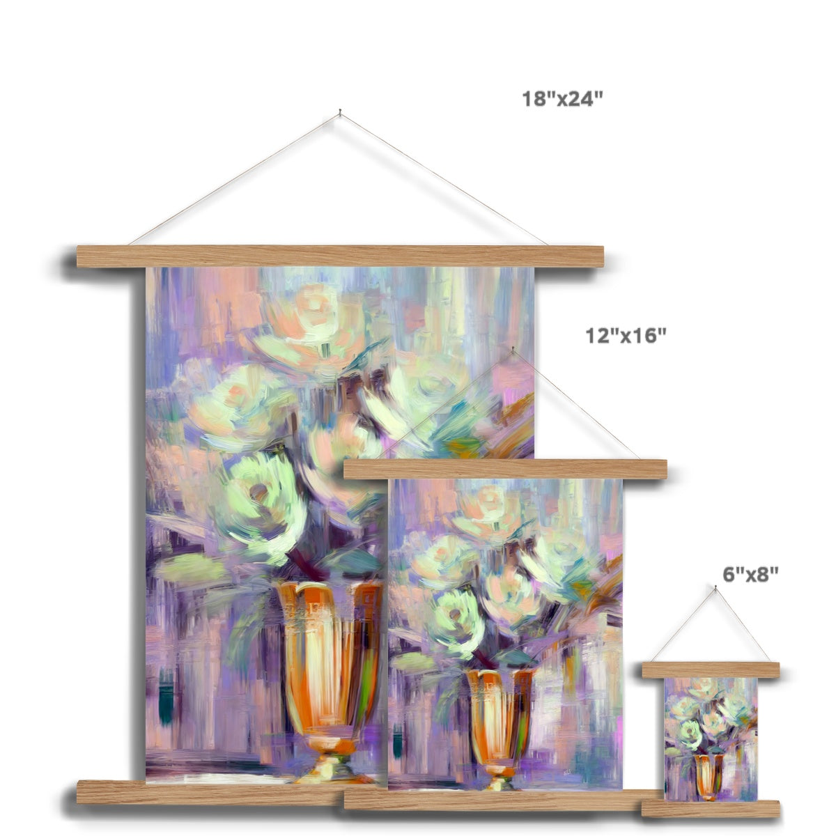 Abstract Blooms #20 Fine Art Print with Hanger
