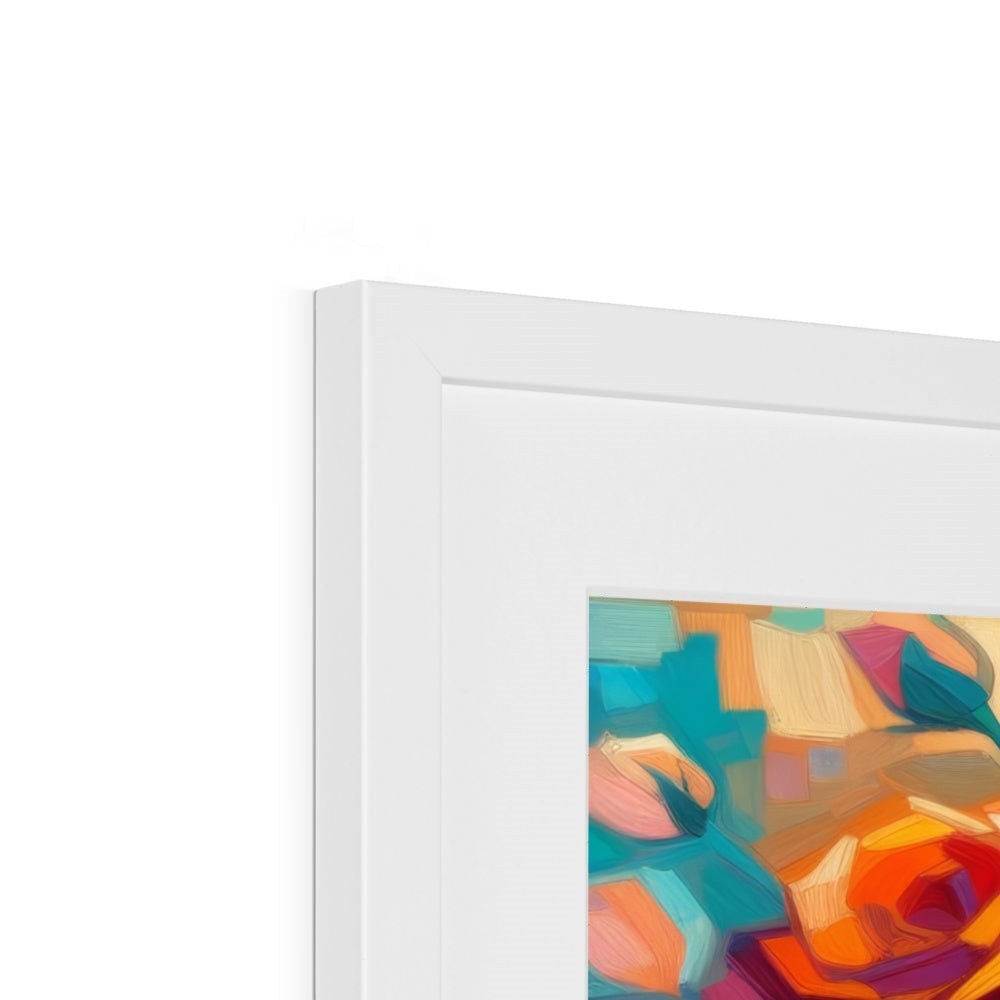 Roses in Full Bloom Framed & Mounted Print