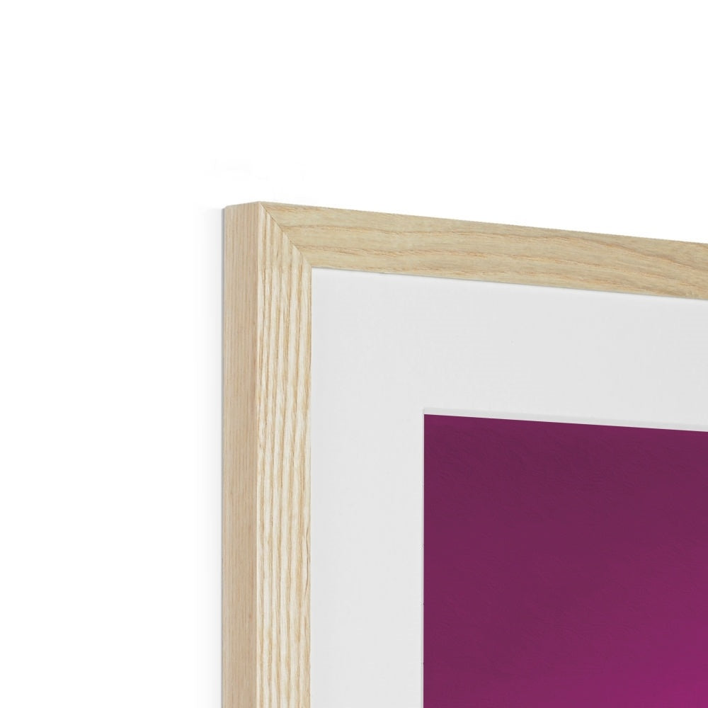 Viva La Diva: Where Amethyst Dreams Dance in a Symphony of Purples Framed & Mounted Print