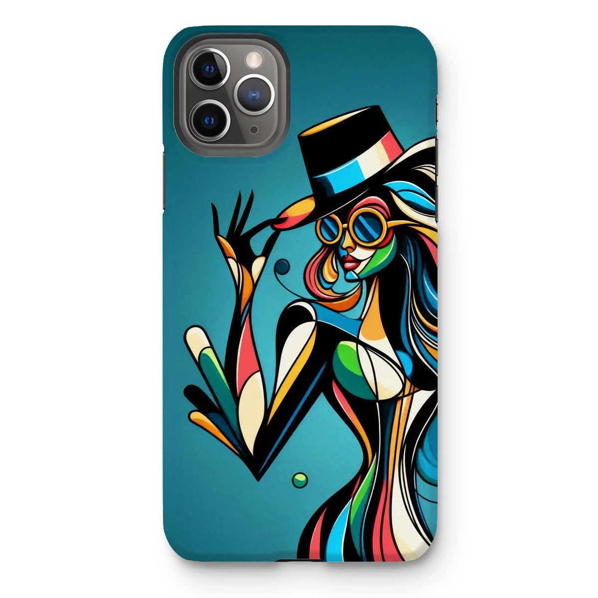 Viva La Diva: Where Confidence Meets Abstract Whirl Tough Phone Case