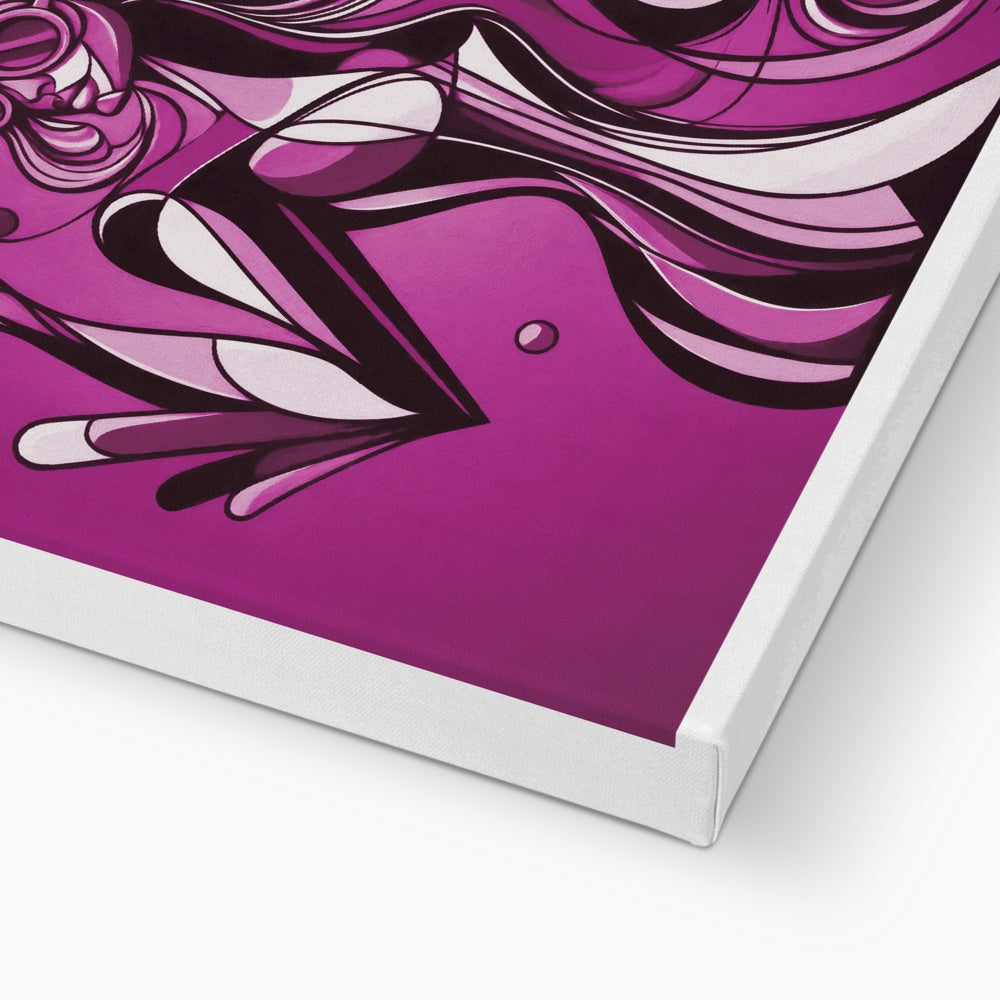 Viva La Diva: Where Amethyst Dreams Dance in a Symphony of Purples Eco Canvas