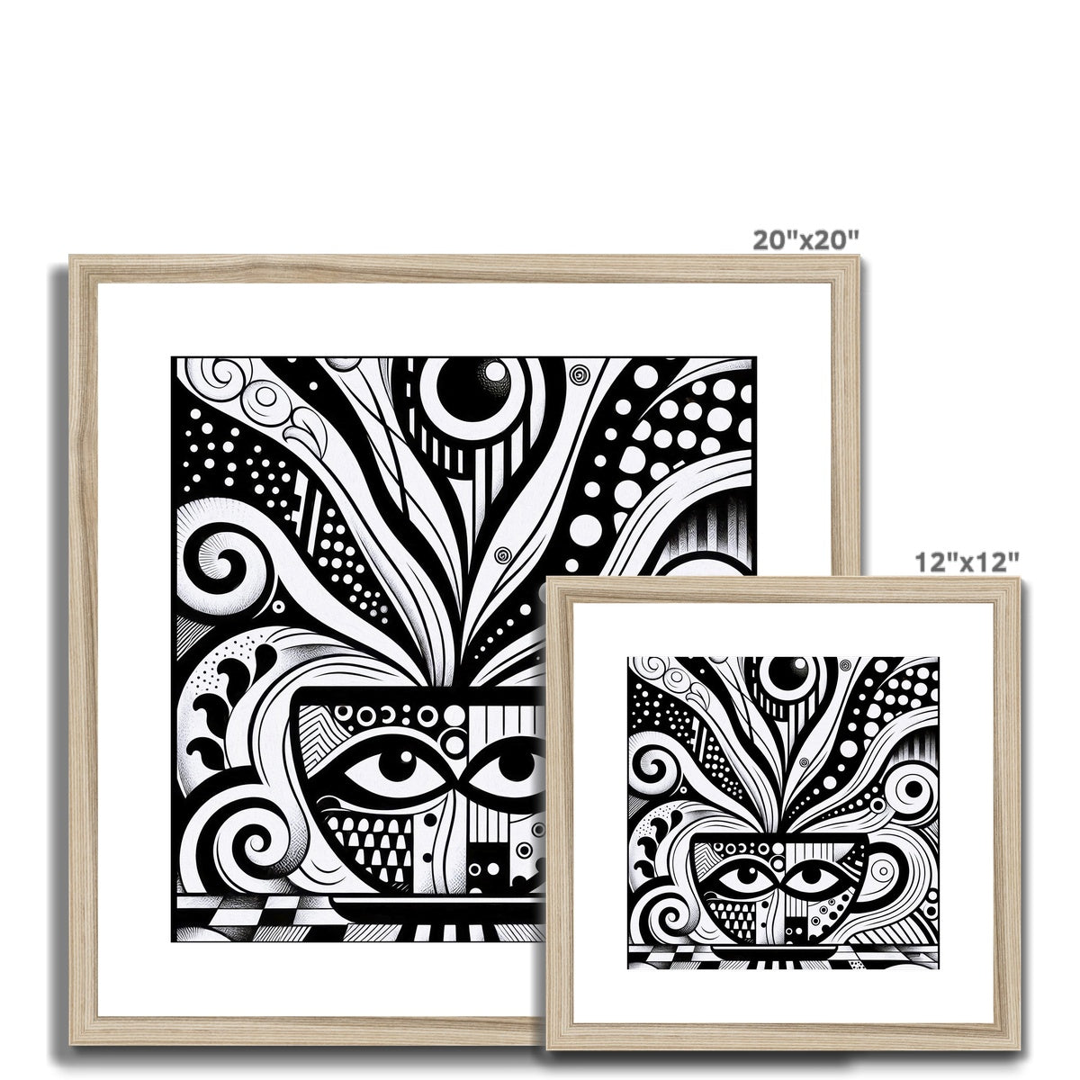 Caffeinated Masquerade Framed & Mounted Print